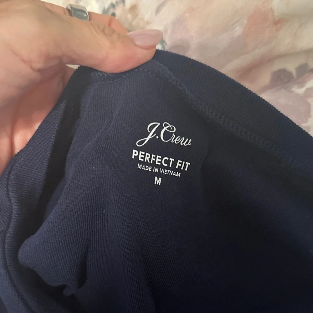 J.Crew Dark Blue Perfect Fit Tee - Picture 2 of 4
